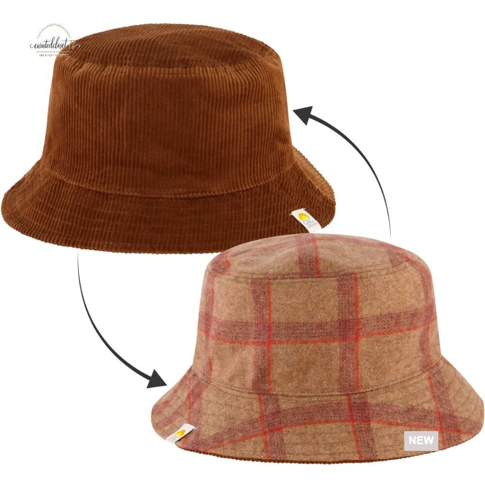 Reversible Packable Travel Hat, Wide Brim Summer Bucket Hat, One Size